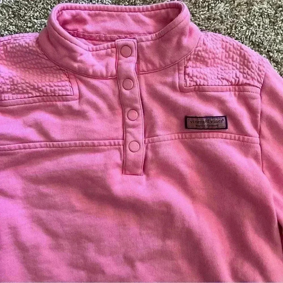 Vineyard Vines Youth 1/4 Snap Sweatshirt - Picture 4 of 7